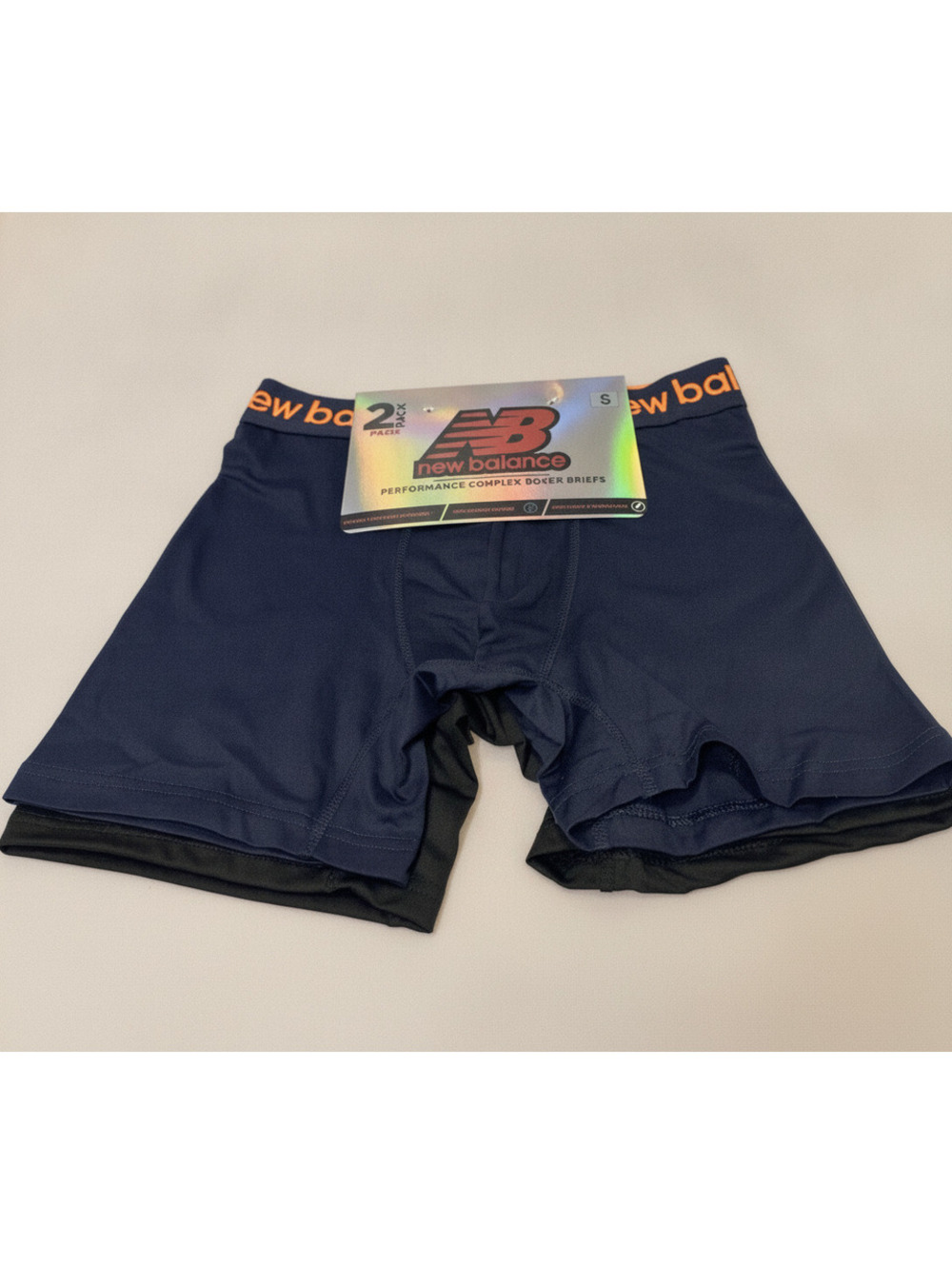 Mens New Balance Boxers Briefs 2 Pack Performance Complex Waistband, Small New